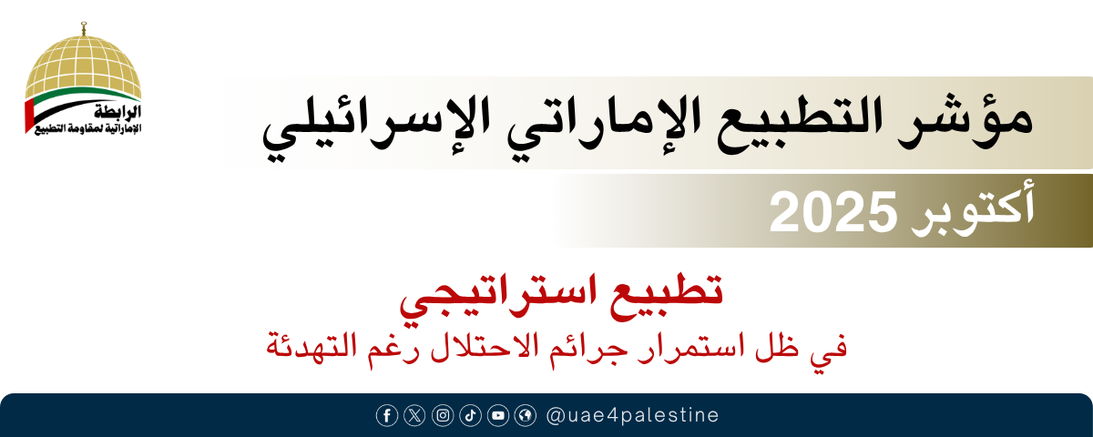 مؤشر التطبيع الإماراتي الإسرائيلي – أكتوبر 2025